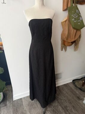 JESSICA MCCLINTOCK Strapless Embroidered Dress 12